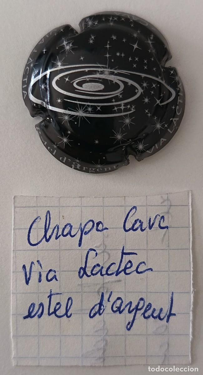 Coleccionismo de cava: Chapa de cava. Via Lactea. Estel DArgent. - Foto 2