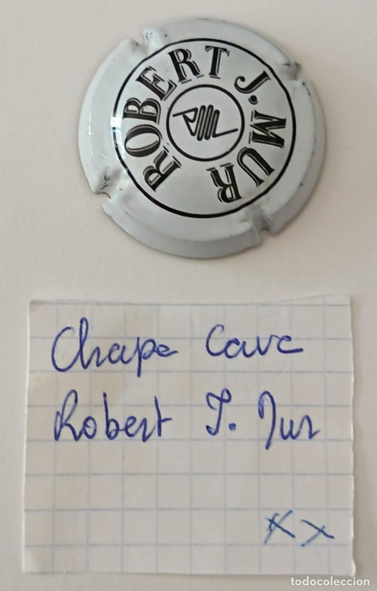 Coleccionismo de cava: Chapa de cava. Robert J. Mur. Blanca. - Foto 6