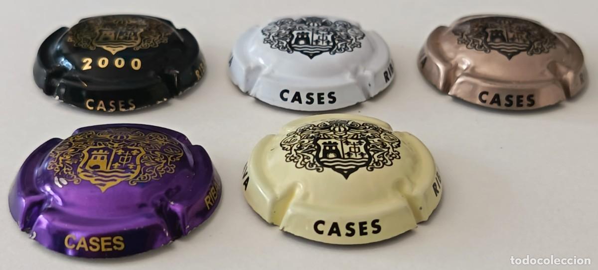 Coleccionismo de cava: 5 Chapas de cava. Cases Ribalta. - Foto 4