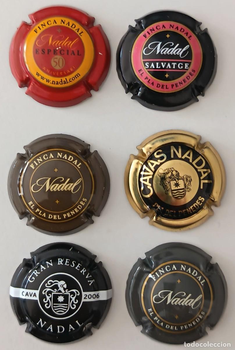 Coleccionismo de cava: 6 Chapas de cava. Nadal. - Foto 1