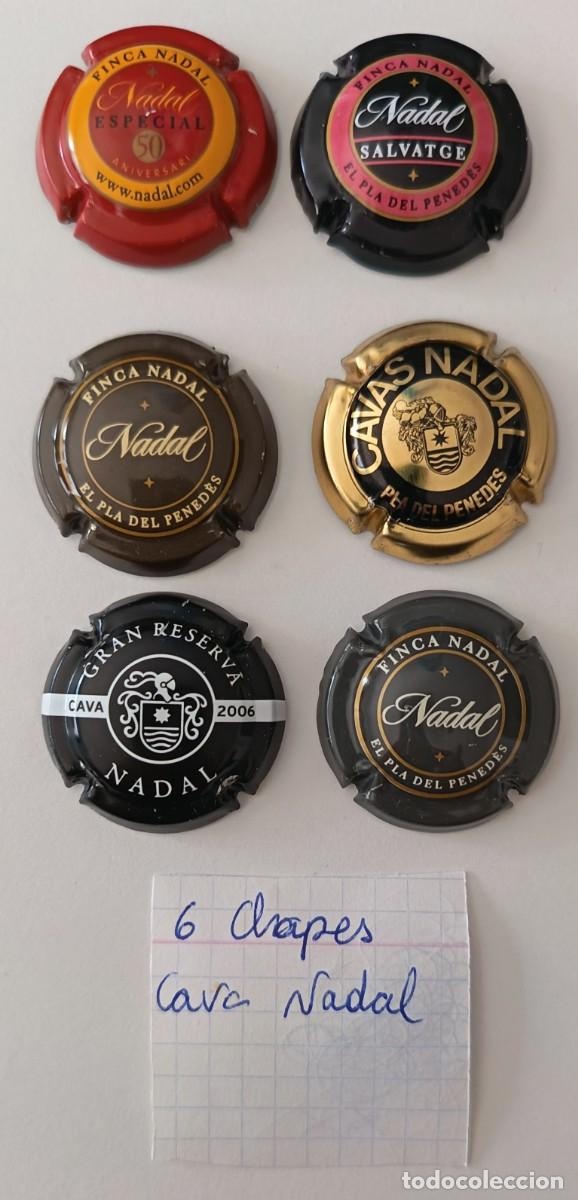 Coleccionismo de cava: 6 Chapas de cava. Nadal. - Foto 2