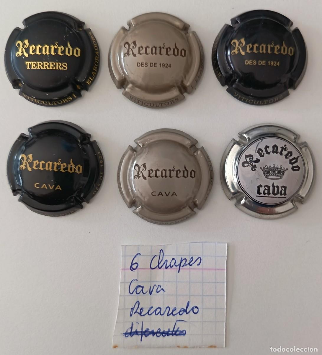 Coleccionismo de cava: 6 Chapas de cava. Recaredo. - Foto 2