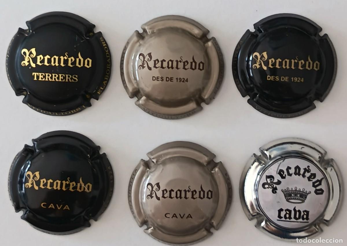 Coleccionismo de cava: 6 Chapas de cava. Recaredo. - Foto 3