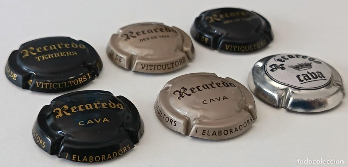 Coleccionismo de cava: 6 Chapas de cava. Recaredo. - Foto 4