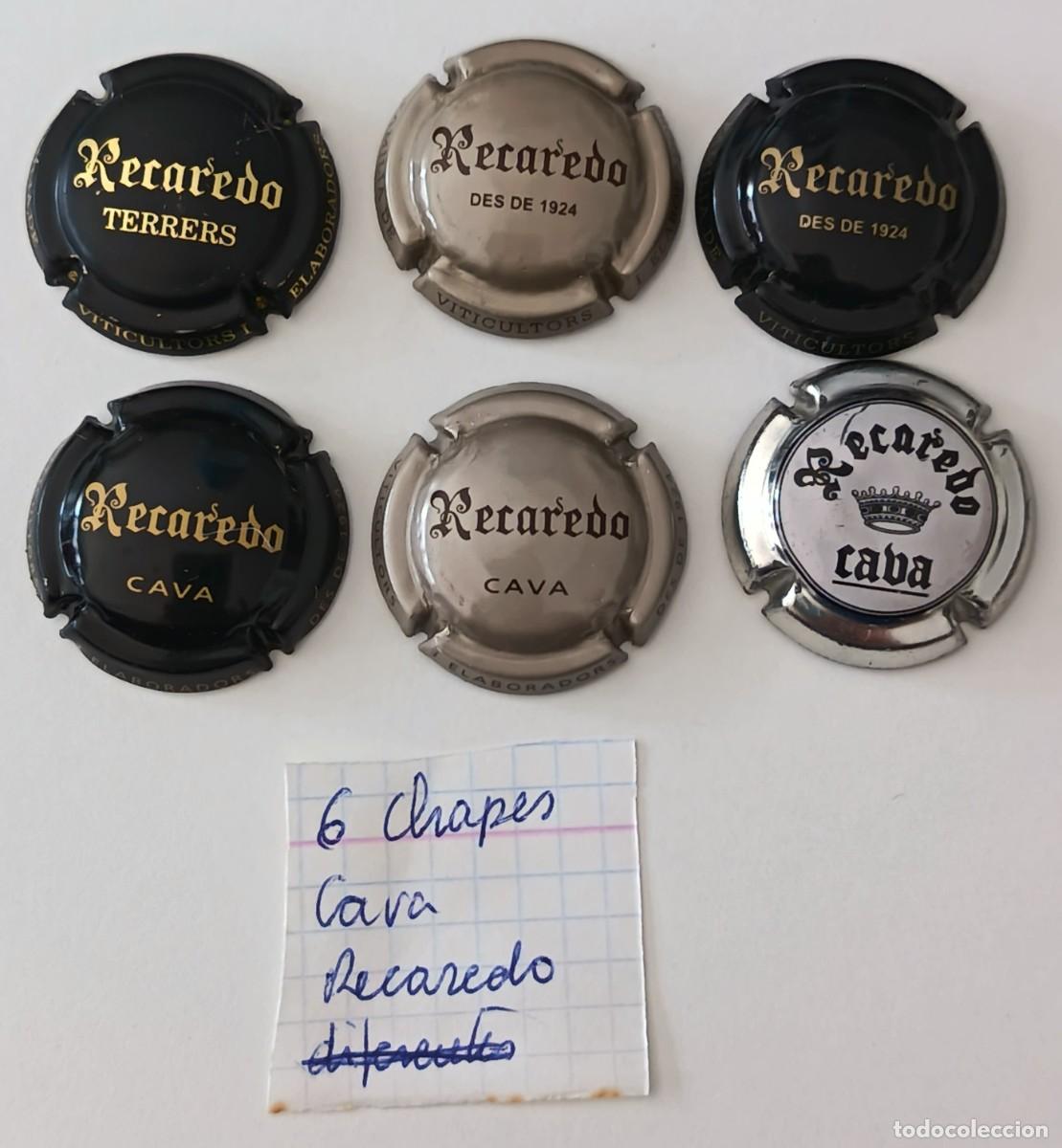 Coleccionismo de cava: 6 Chapas de cava. Recaredo. - Foto 7