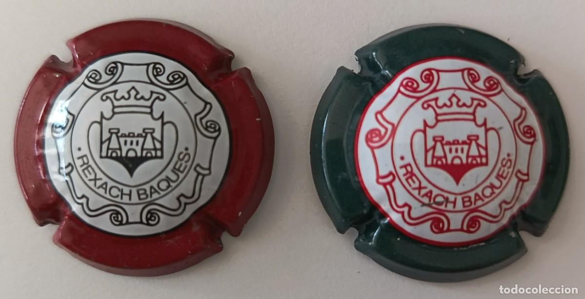 Coleccionismo de cava: 2 Chapas de cava. Rexach Baques. - Foto 1