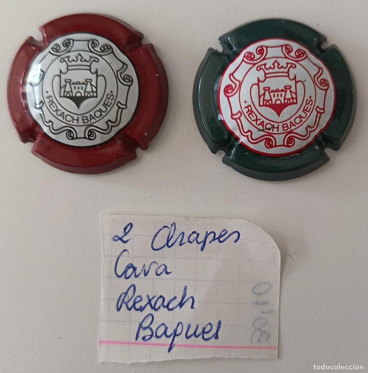 Coleccionismo de cava: 2 Chapas de cava. Rexach Baques. - Foto 2
