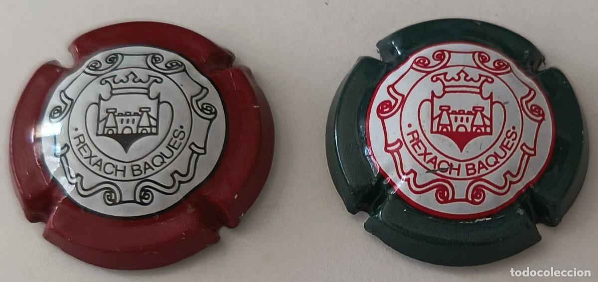 Coleccionismo de cava: 2 Chapas de cava. Rexach Baques. - Foto 5