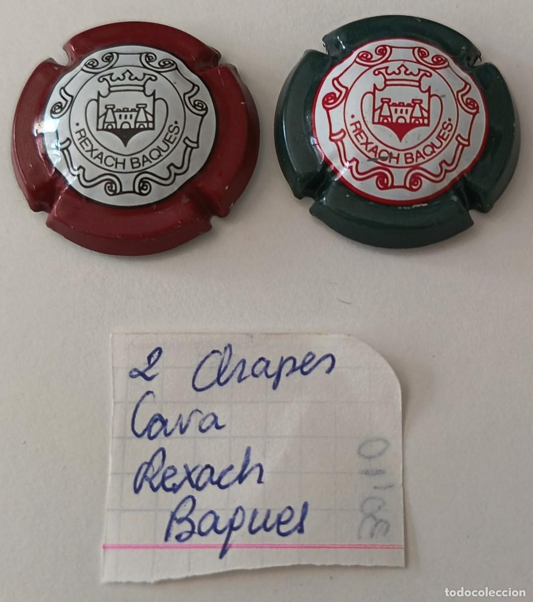 Coleccionismo de cava: 2 Chapas de cava. Rexach Baques. - Foto 6