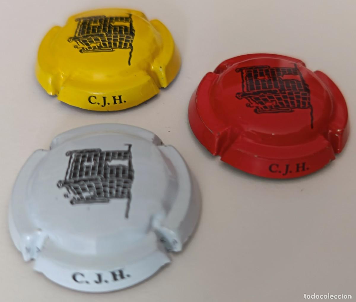 Coleccionismo de cava: 3 Chapas de cava. C.J.H. - Foto 1
