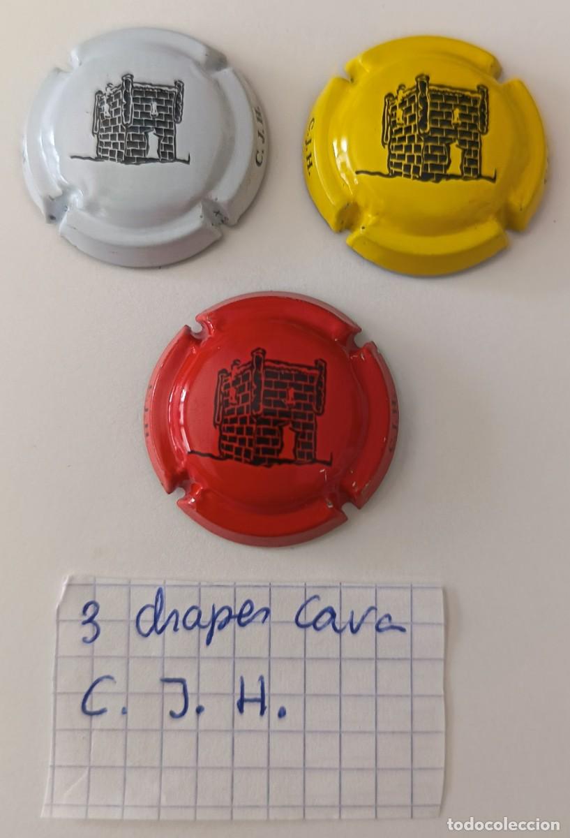 Coleccionismo de cava: 3 Chapas de cava. C.J.H. - Foto 7