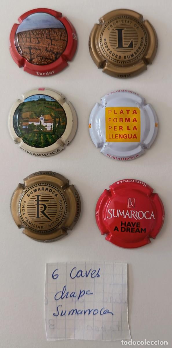 Coleccionismo de cava: 6 Chapas de cava. Sumarroca. - Foto 2