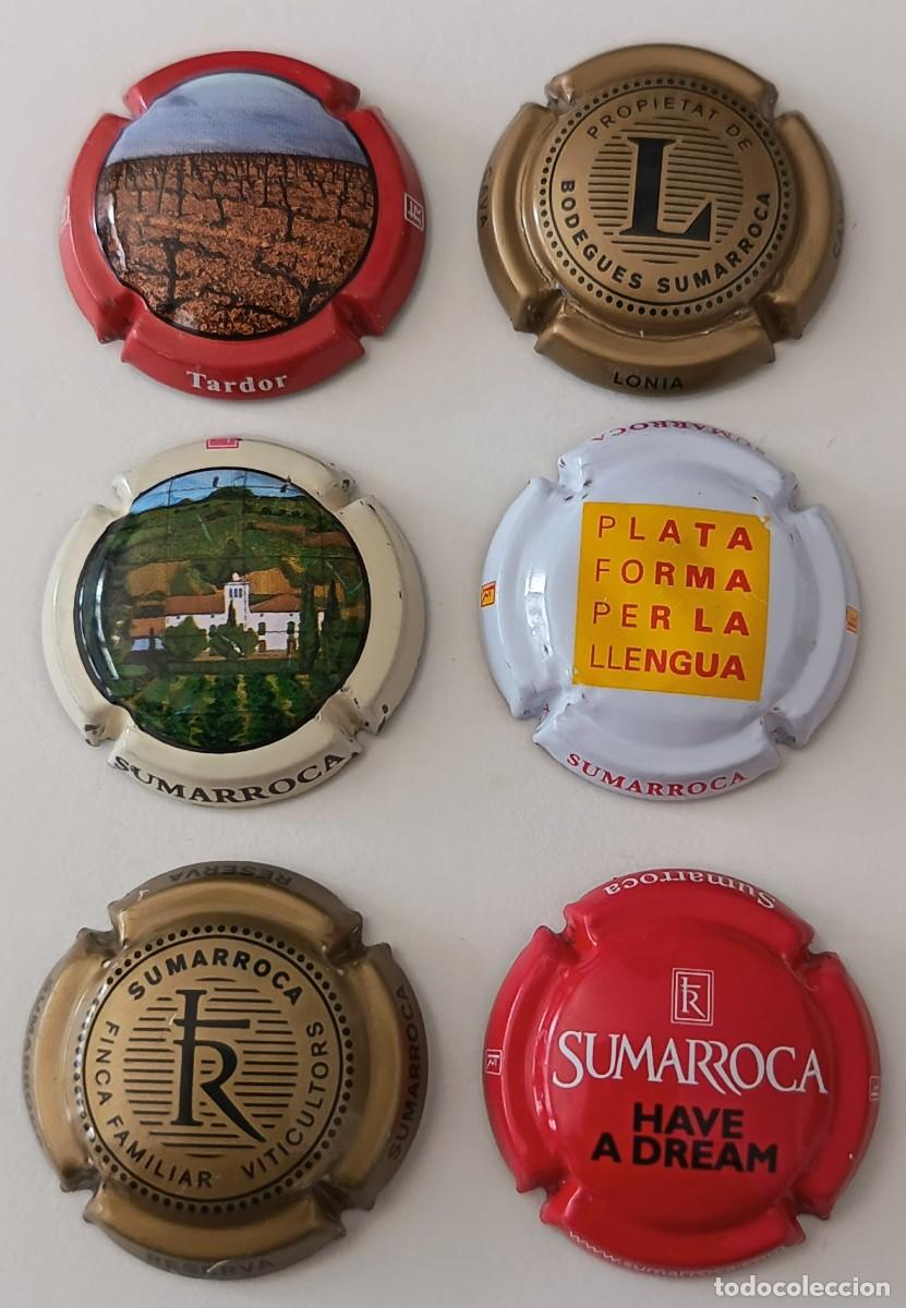 Coleccionismo de cava: 6 Chapas de cava. Sumarroca. - Foto 6
