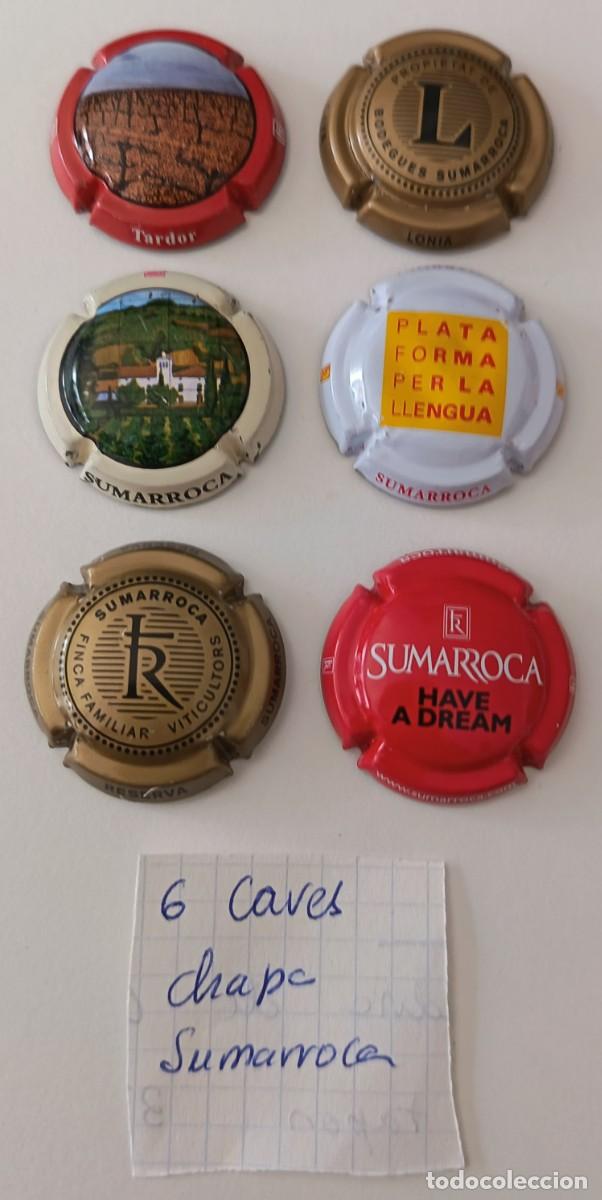 Coleccionismo de cava: 6 Chapas de cava. Sumarroca. - Foto 7