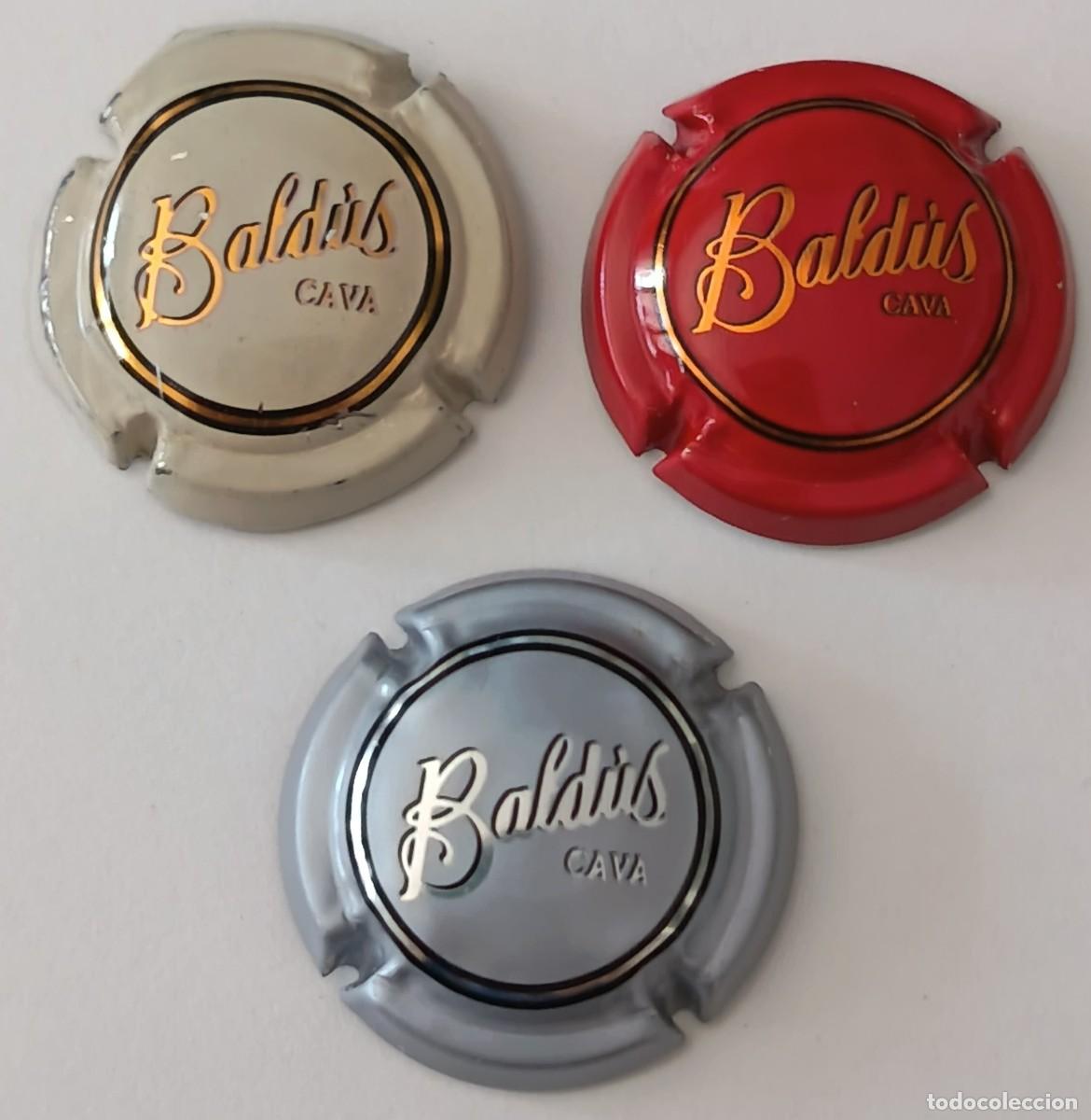 Coleccionismo de cava: 3 Chapas de cava. Baldus Cava. - Foto 1