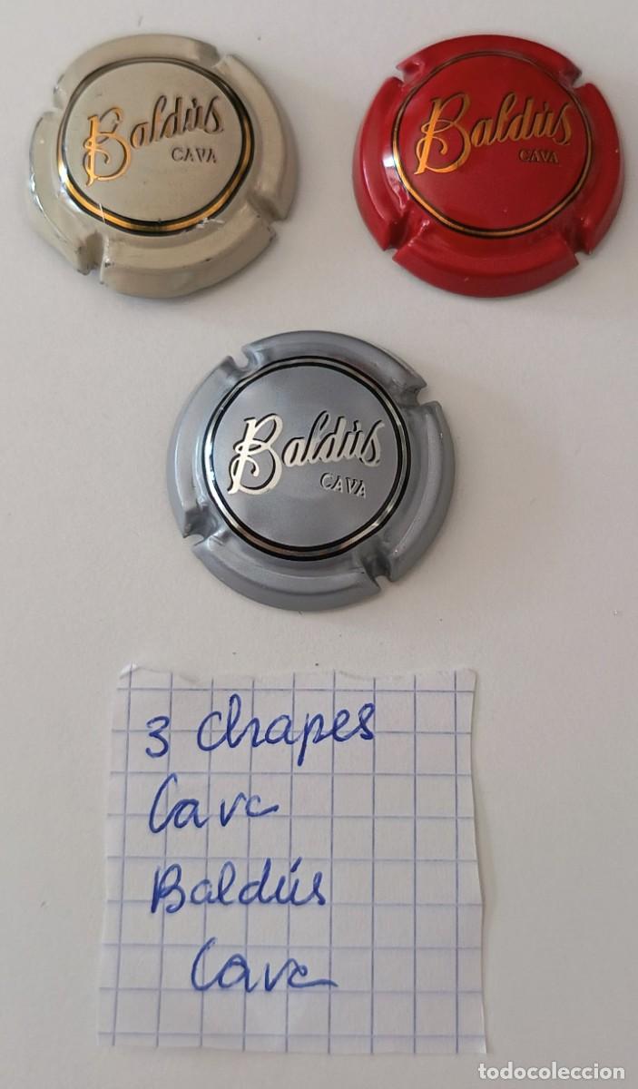 Coleccionismo de cava: 3 Chapas de cava. Baldus Cava. - Foto 7
