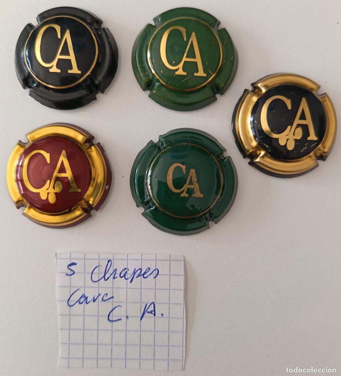 Coleccionismo de cava: 5 Chapas de cava. C. A. - Foto 2