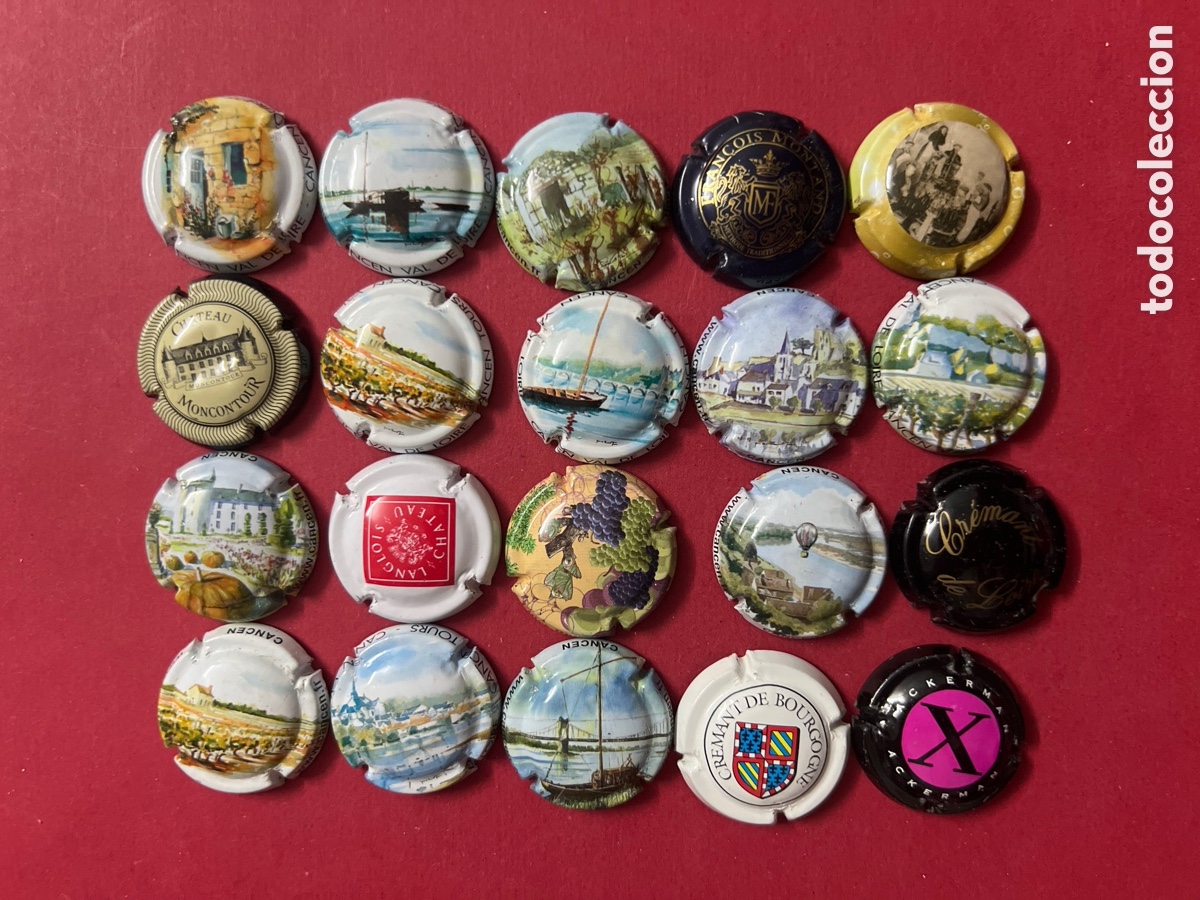 Coleccionismo de cava: T3/A6/8. LOTE DE 20 PLACAS DE CHAMPAGNE