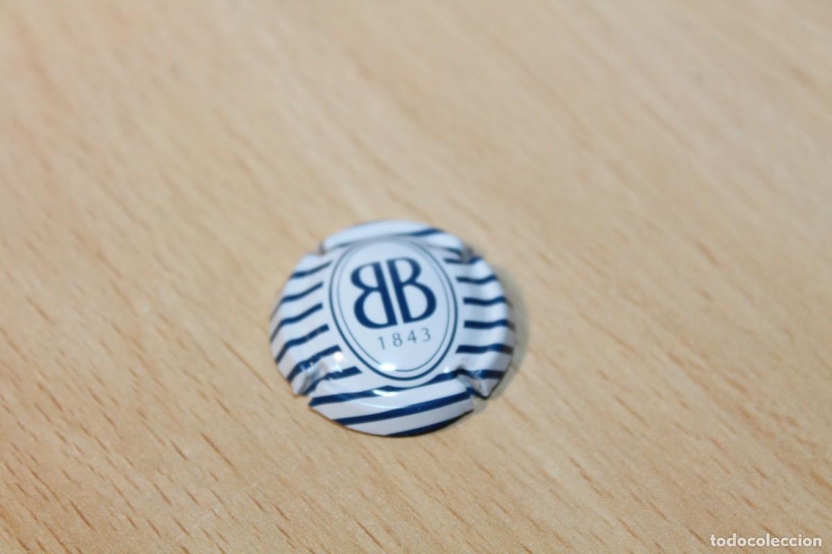 Coleccionismo de cava: CHAPA DE BOTELLA DE CHAMPAGNE. FRANCIA. Marca BESSERAT DE BELLEFON. Reverso azul. PERFECTA.