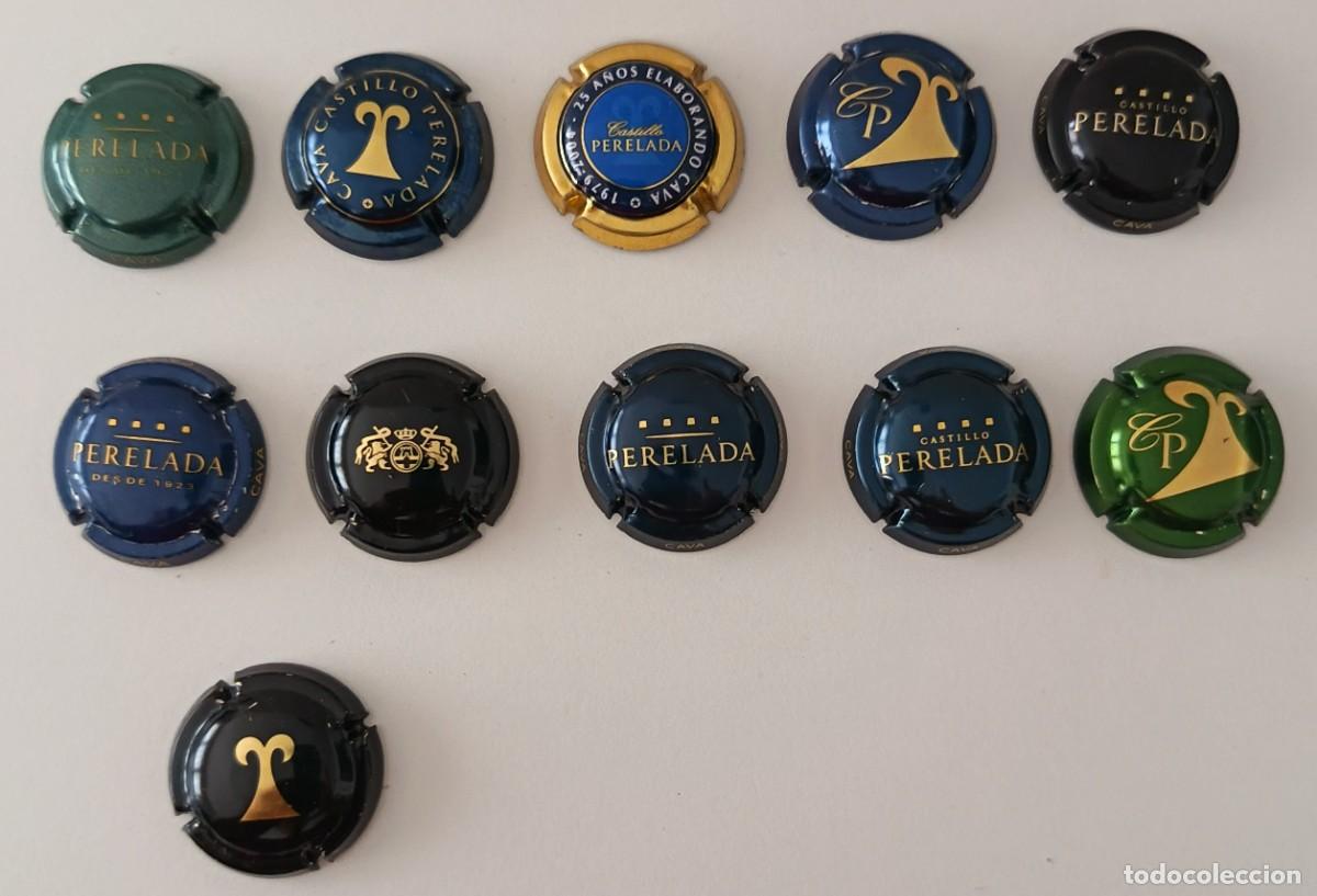 Coleccionismo de cava: 11 Chapas de Cava. Castillo de Perelada. - Foto 5