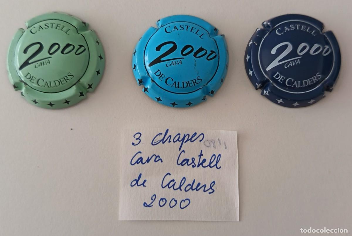 Coleccionismo de cava: 3 Chapas de Cava. Castell de Calders. 2000. - Foto 6