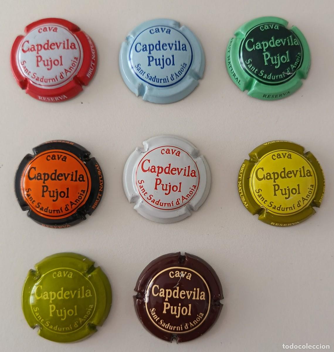 Coleccionismo de cava: 8 Chapas de Cava. Capdevila Pujol. - Foto 5