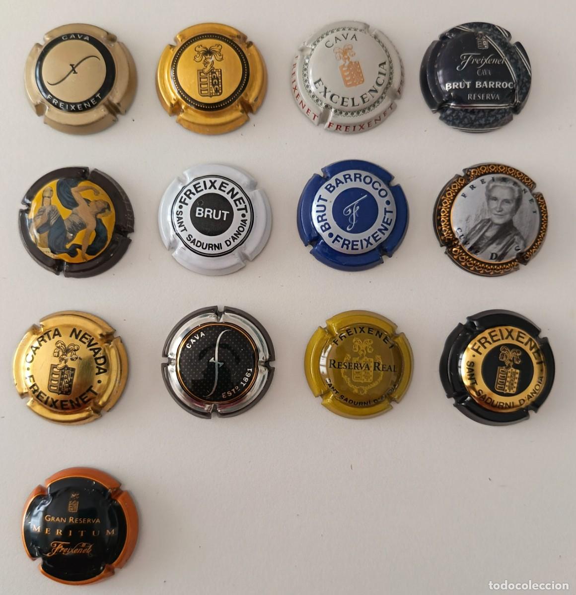 Coleccionismo de cava: 13 Chapas de Cava. Freixenet.