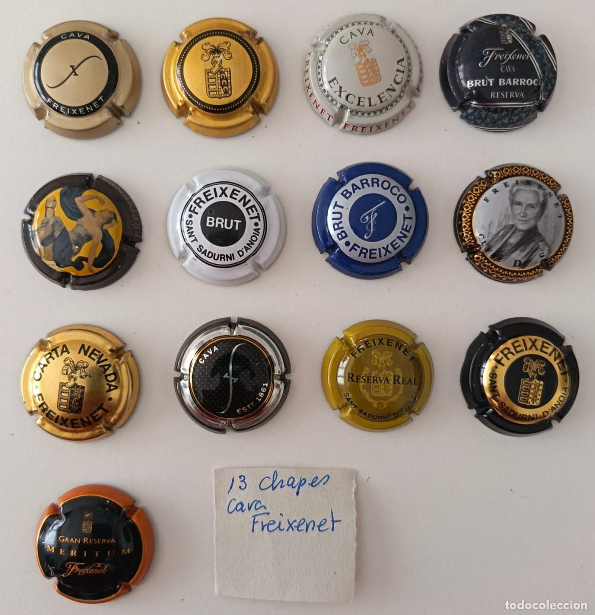 Coleccionismo de cava: 13 Chapas de Cava. Freixenet. - Foto 2