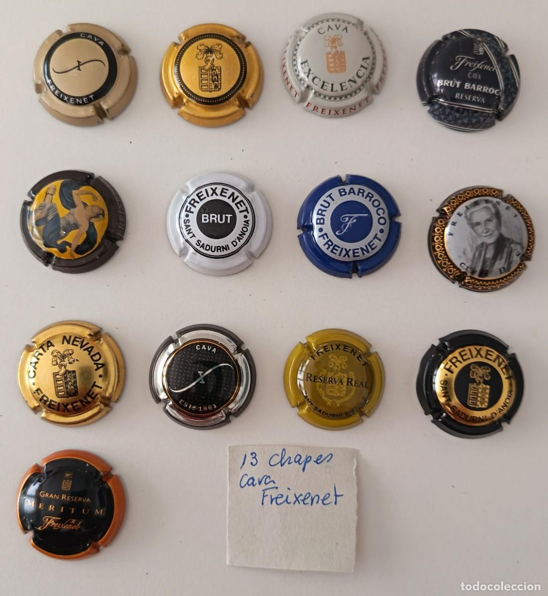 Coleccionismo de cava: 13 Chapas de Cava. Freixenet. - Foto 6