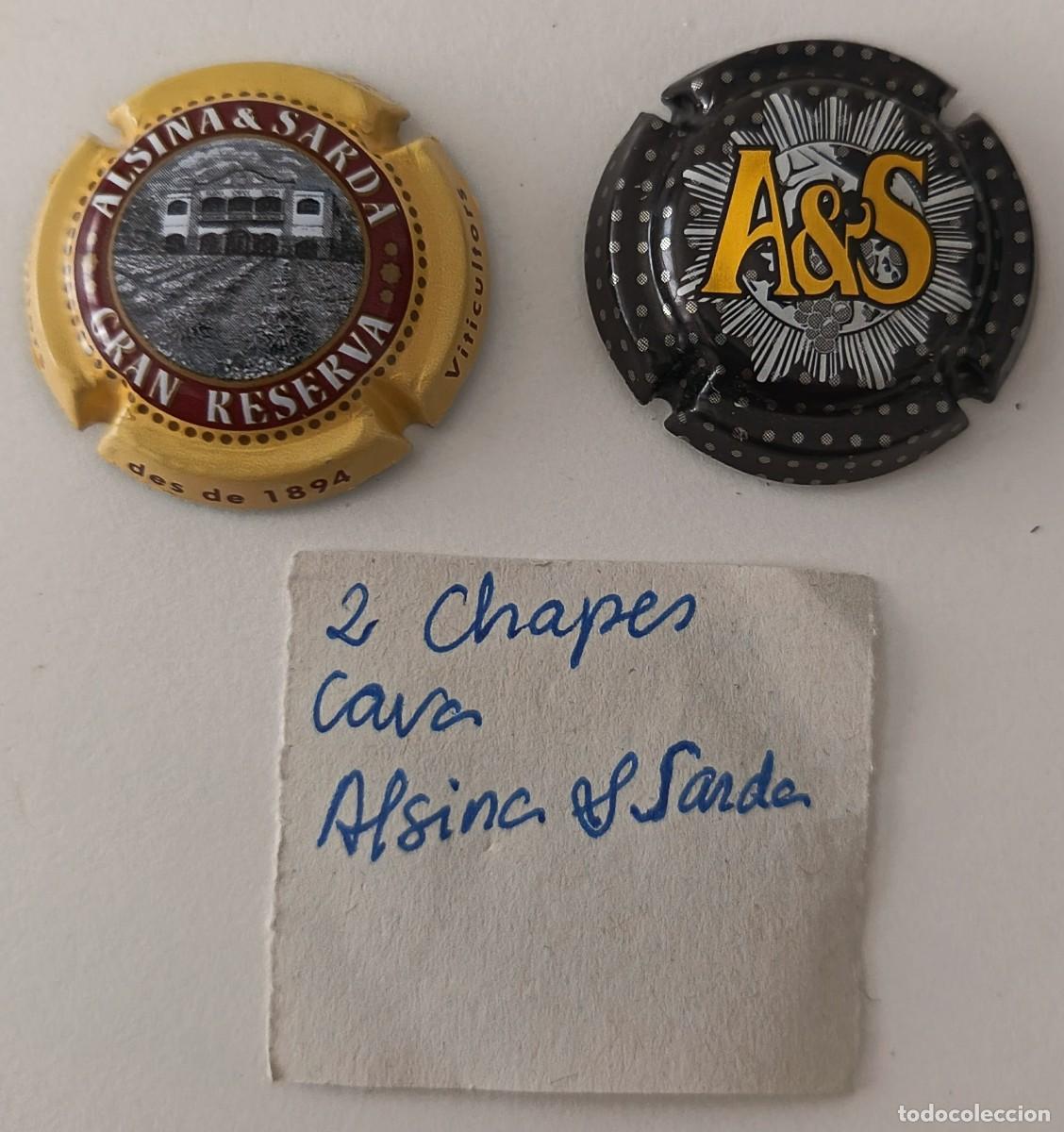 Coleccionismo de cava: 2 Chapas de Cava. Alsina & Sarda. - Foto 6