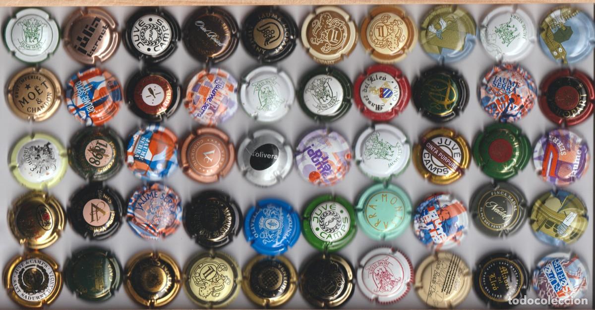 Coleccionismo de cava: PLACA DE CAVA - LOTE DE 50 PLACAS DE CAVA DIFERENTES , LA MAYORIA (NUEVAS SIN USAR)