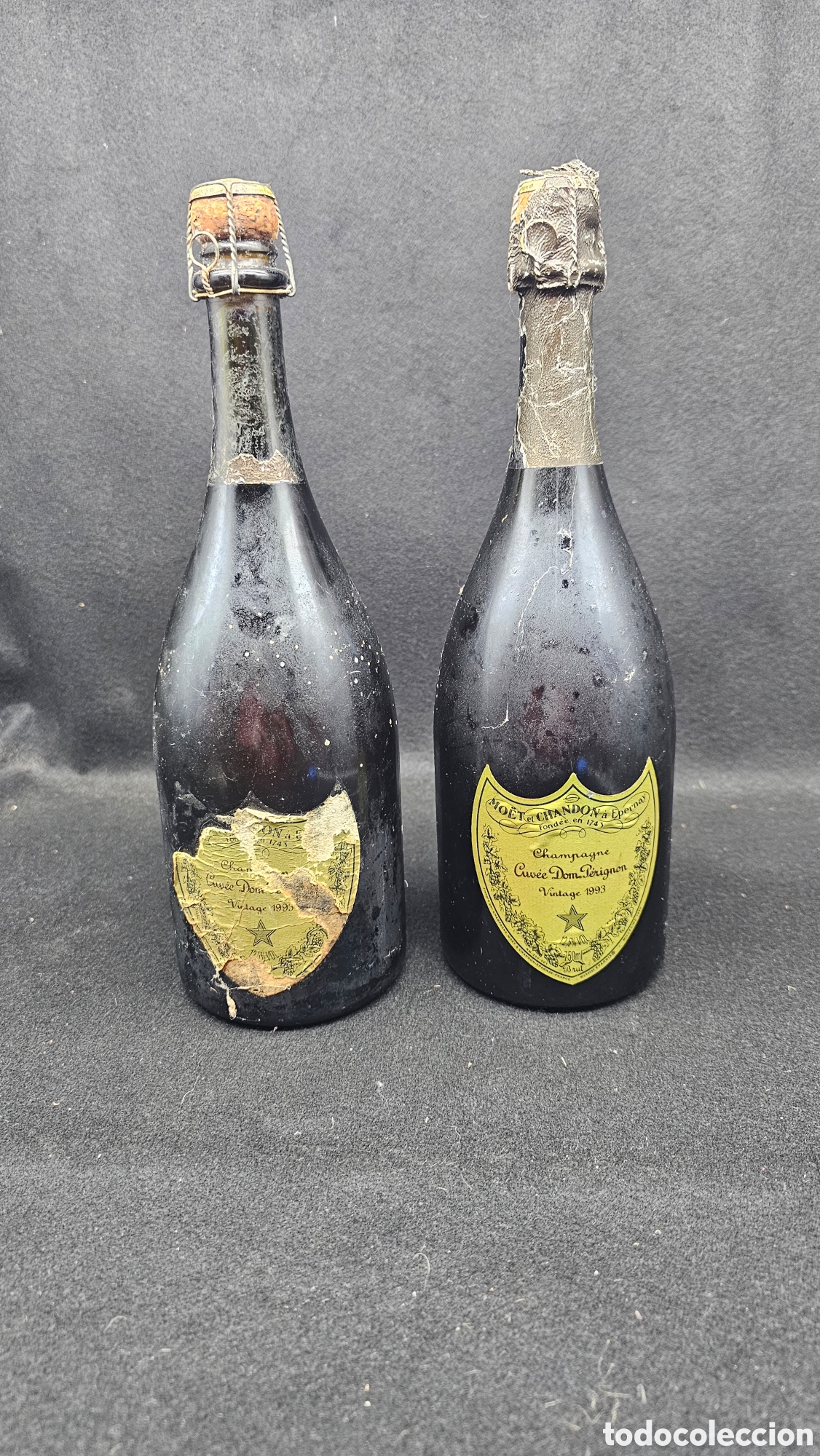 Coleccionismo de cava: 2 botella de champan Moet & Chandon Vintage Don P&eacute;rignon 1993