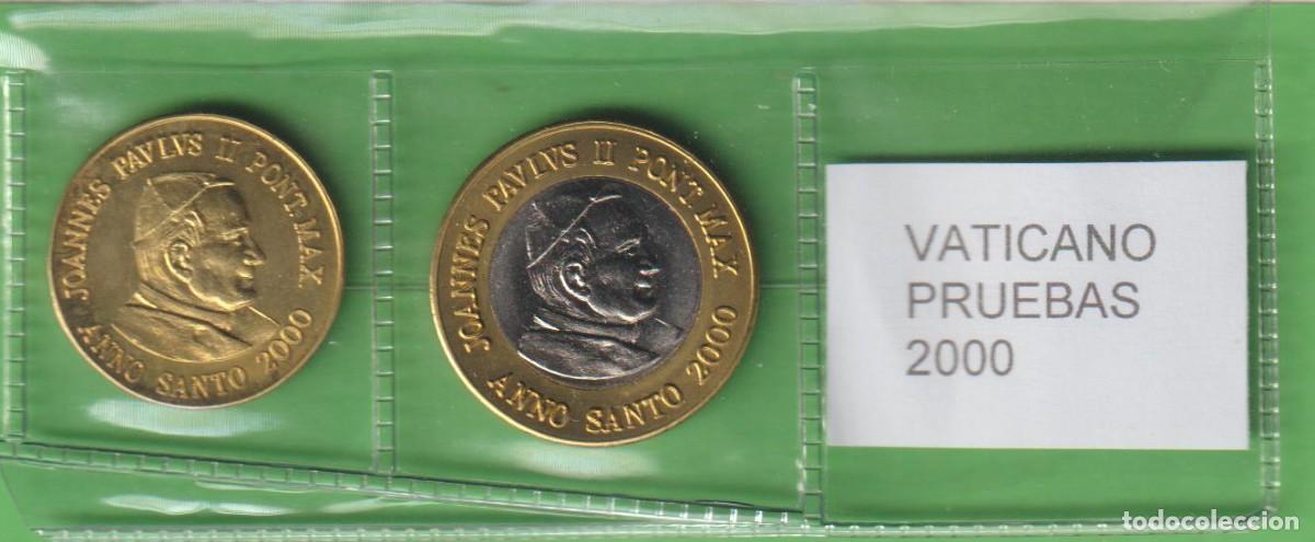 Coleccionismo de cava: MONEDAS - VATICANO - 50 CTS. Y 1 EURO 2000 - PRUEBA (SC-)