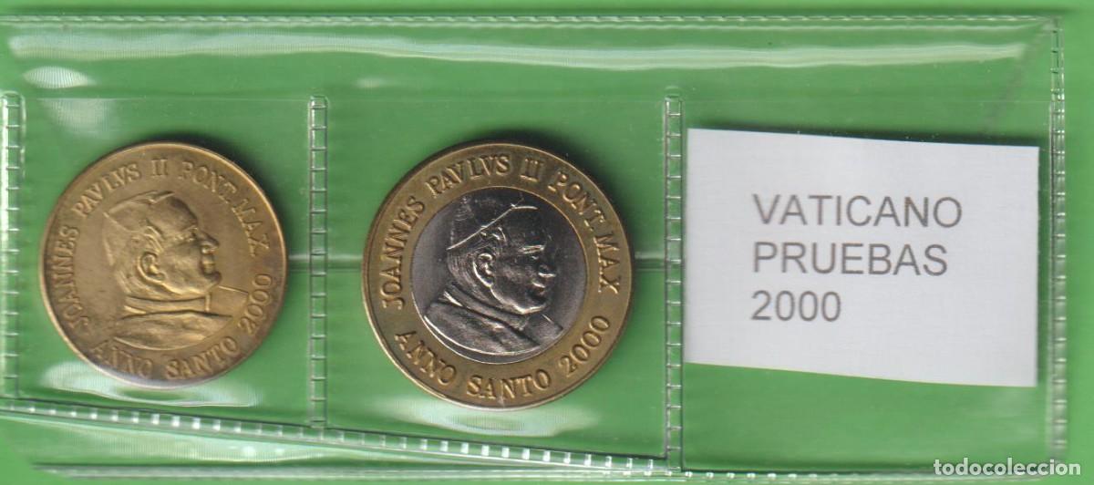 Coleccionismo de cava: MONEDAS - VATICANO - 50 CTS. Y 1 EURO 2000 - PRUEBA (SC-)