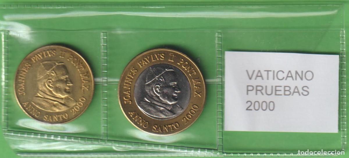 Coleccionismo de cava: MONEDAS - VATICANO - 50 CTS. Y 1 EURO 2000 - PRUEBA (SC-)