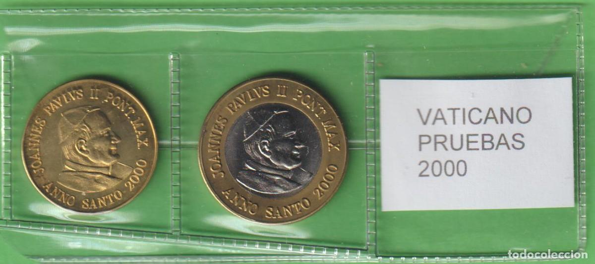 Coleccionismo de cava: MONEDAS - VATICANO - 50 CTS. Y 1 EURO 2000 - PRUEBA (SC-)