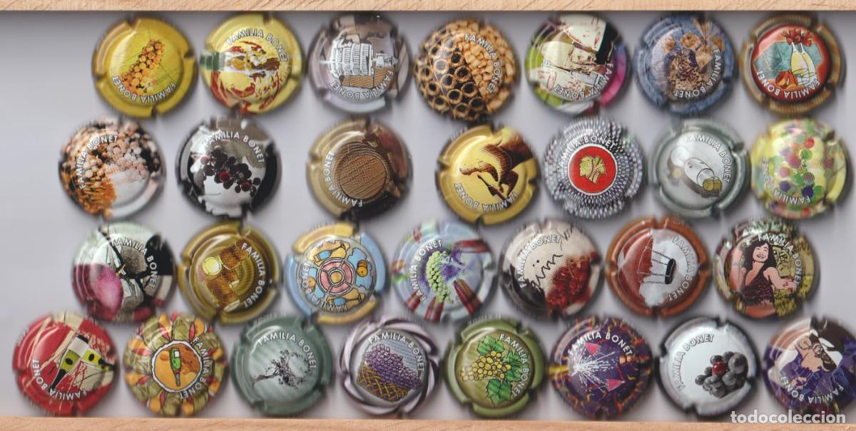 Coleccionismo de cava: PLACA DE CAVA - LOTE DE 29 PLACAS DE CAVA DIFERENTES -FAMILIA BONET - (NUEVAS SIN USAR)