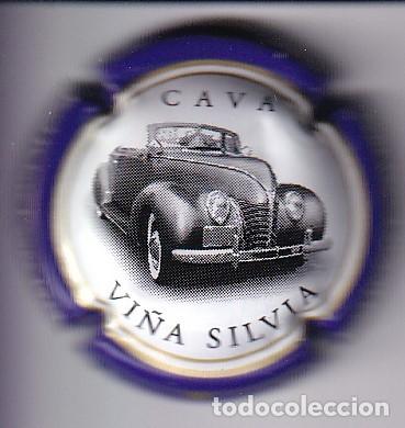 Coleccionismo de cava: PLACA DE CAVA VI&Ntilde;A SILVIA DE UN COCHE DE EPOCA (CAPSULE) COCHE-CAR