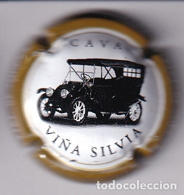 Coleccionismo de cava: PLACA DE CAVA VI&Ntilde;A SILVIA DE UN COCHE DE EPOCA (CAPSULE) COCHE-CAR