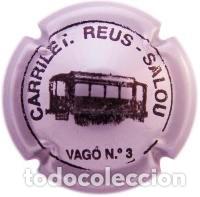 Coleccionismo de cava: PLACA DE CAVA - PIRULES - Carrilet. Reus - Salou Vag&oacute; n&ordm; 3. - X 51434