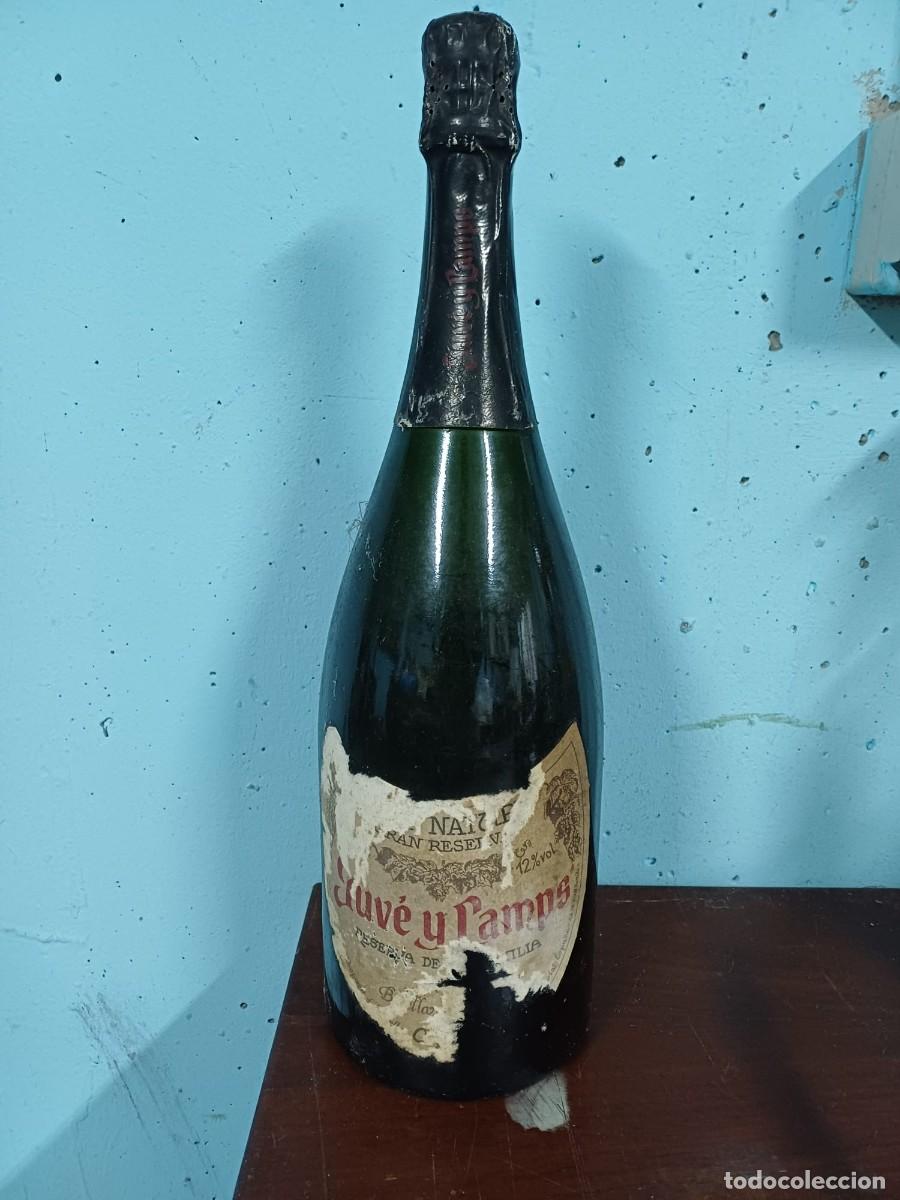 Coleccionismo de cava: Botella cava antigua, Juve y Camps, sin abrir.