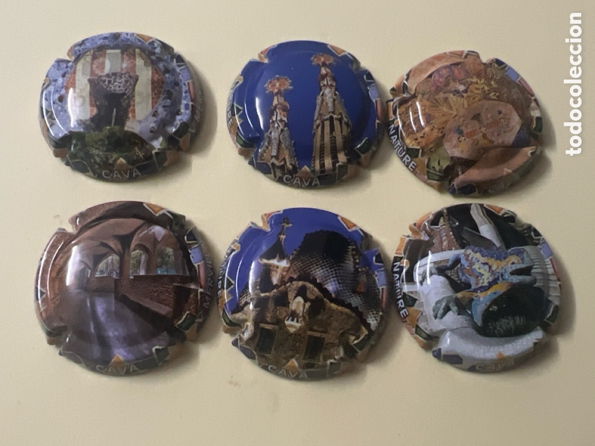 Coleccionismo de cava: X23/Q1. LOTE DE 6 PLACAS DE CAVA - MERVILLA