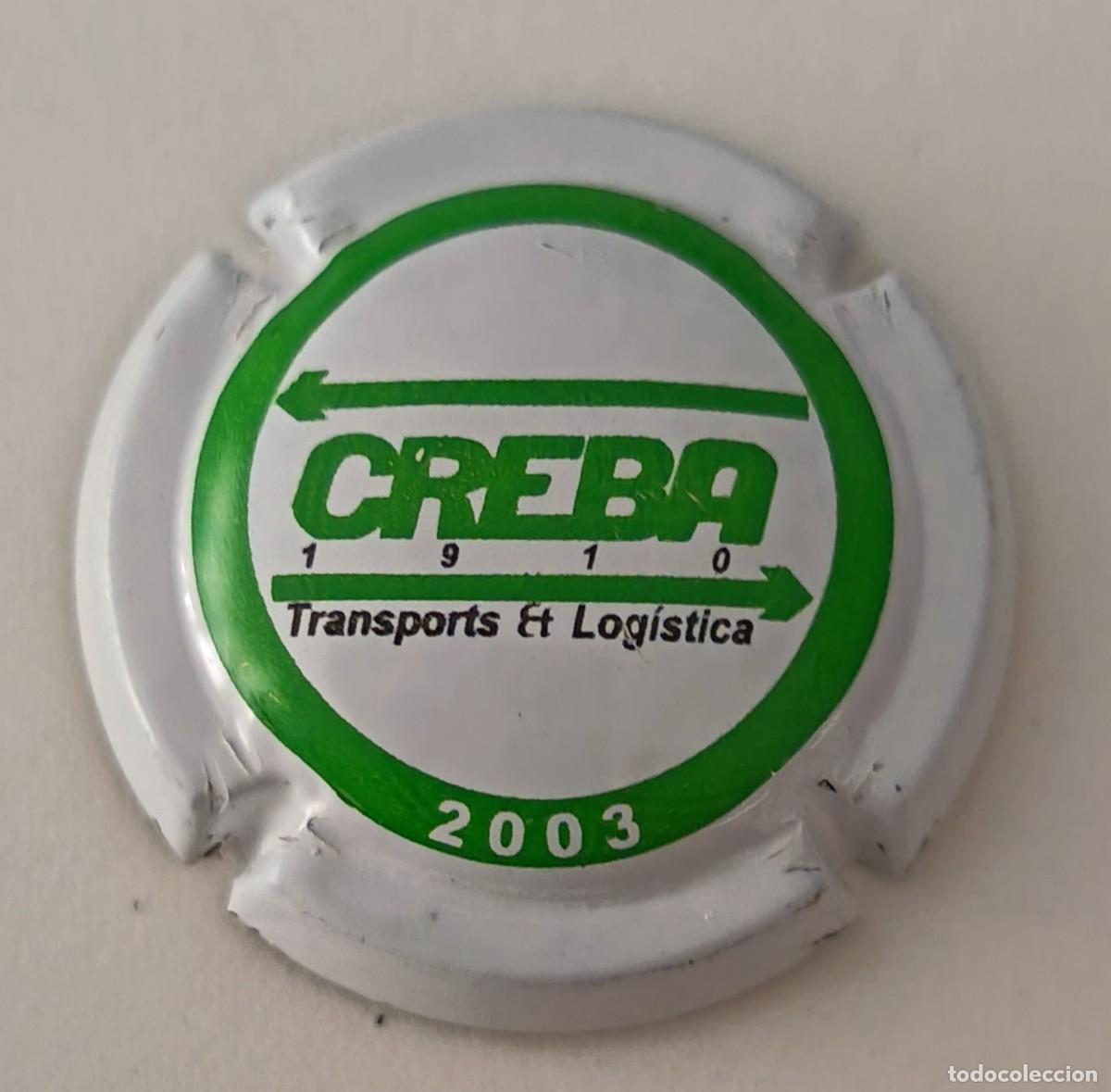 Coleccionismo de cava: Chapa o placa. Cava Creba Transports - Et logistica. a&ntilde;o 1910 - 2003.