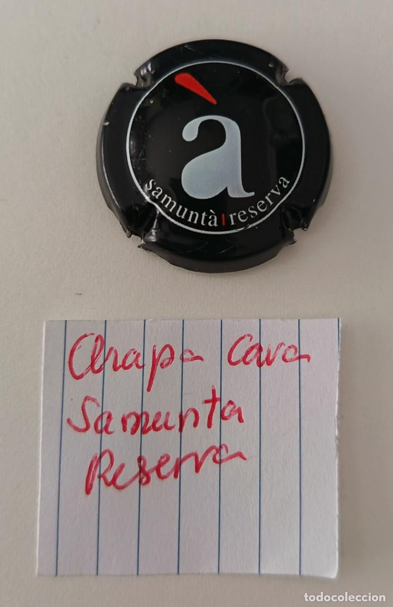 Coleccionismo de cava: Chapa o placa. Cava Samonta Reserva. - Foto 2