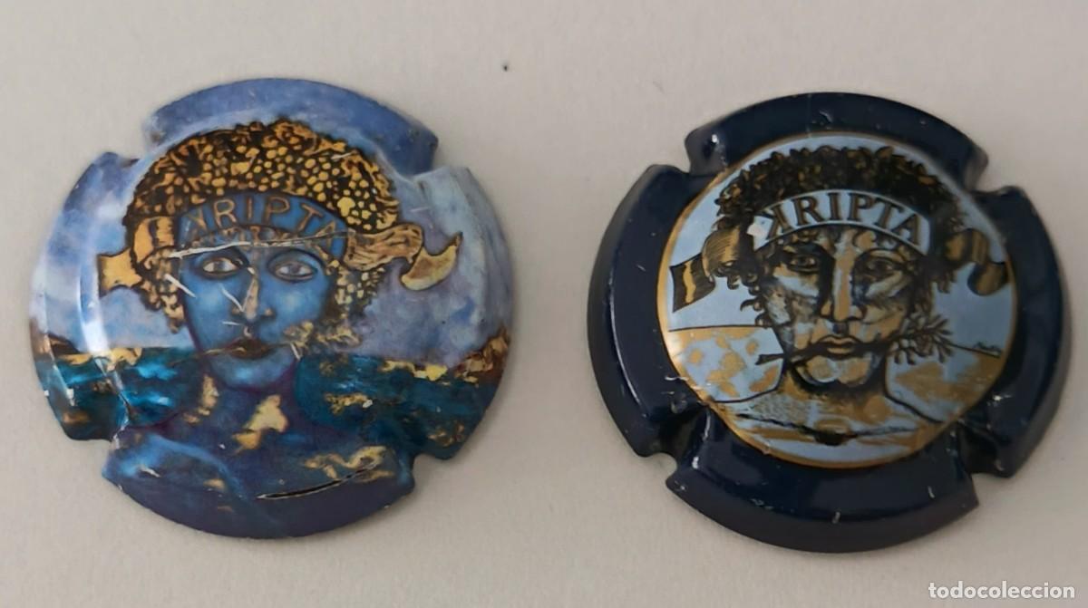 Coleccionismo de cava: 2 Chapas o placas. Cava Kripta.