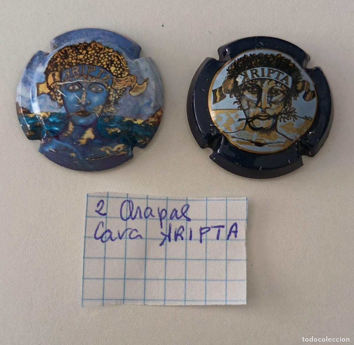Coleccionismo de cava: 2 Chapas o placas. Cava Kripta. - Foto 2