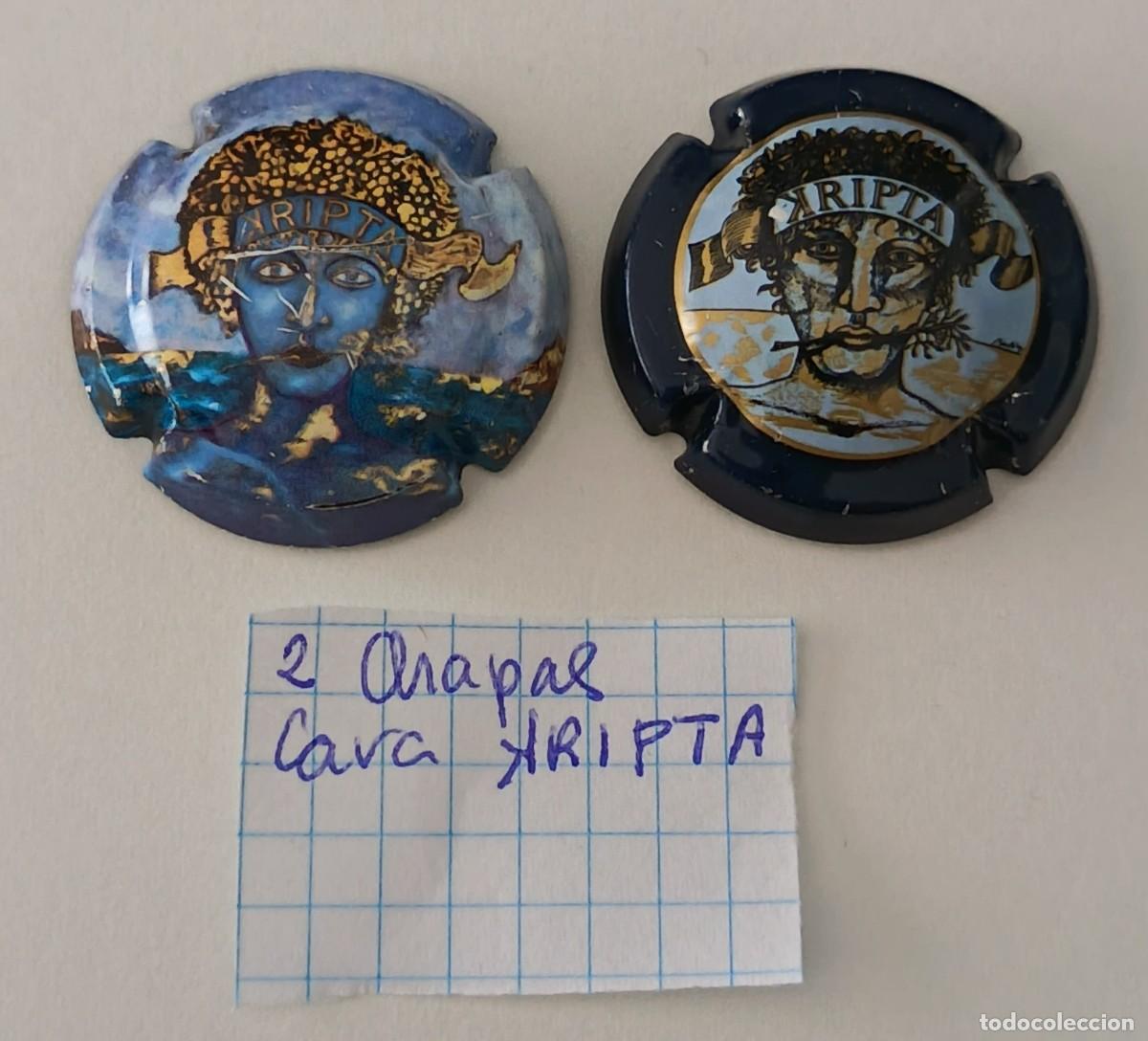 Coleccionismo de cava: 2 Chapas o placas. Cava Kripta. - Foto 6