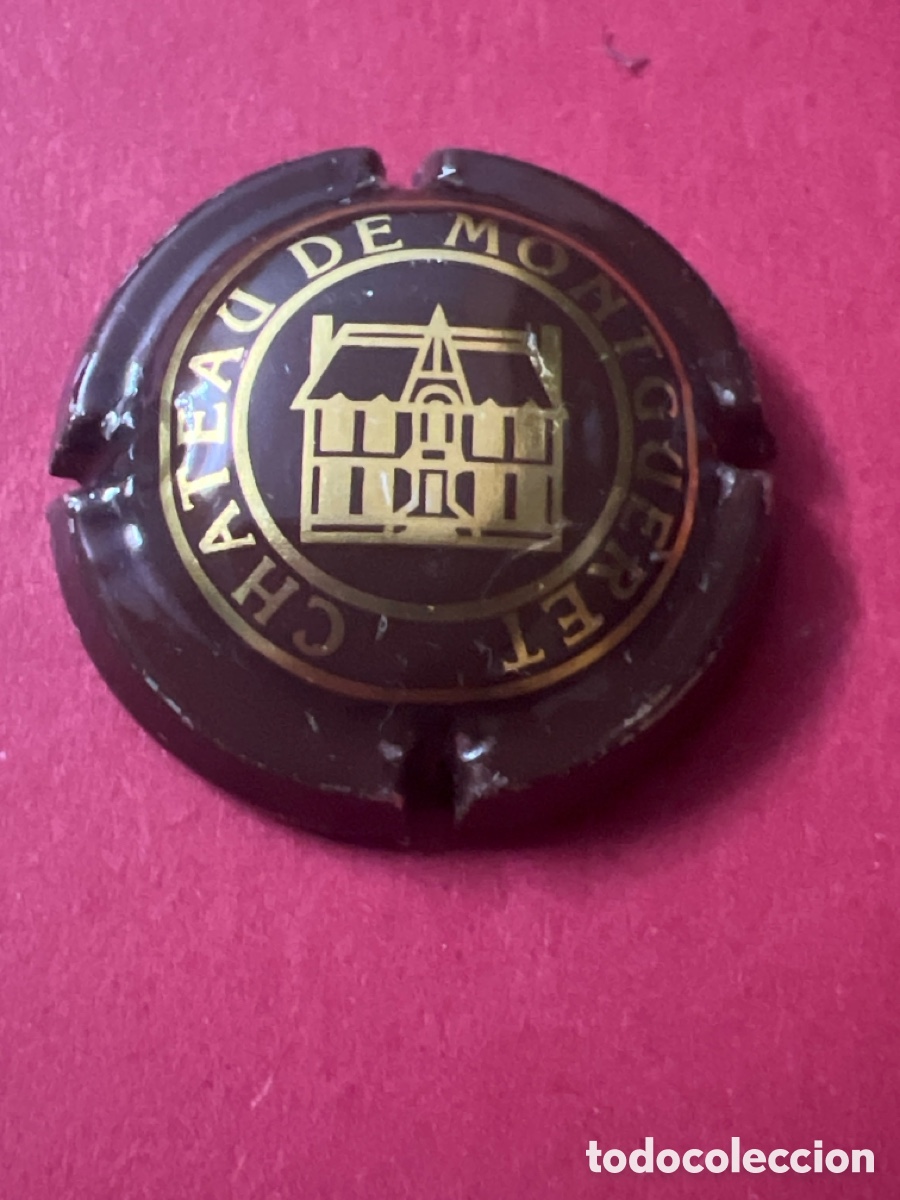 Coleccionismo de cava: T4/X47/H5. USADA - PLACA DE CHAMPAGNE- CHATEAU DE MONTGUERET