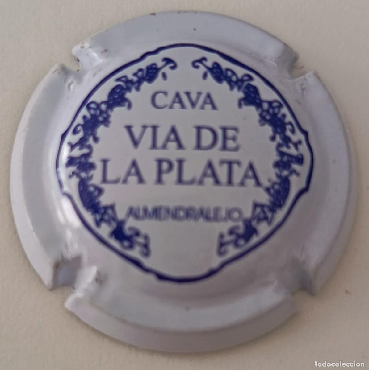 Colecionismo de cava: Chapa o placa. Cava Via de la Plata. Almendralejo.