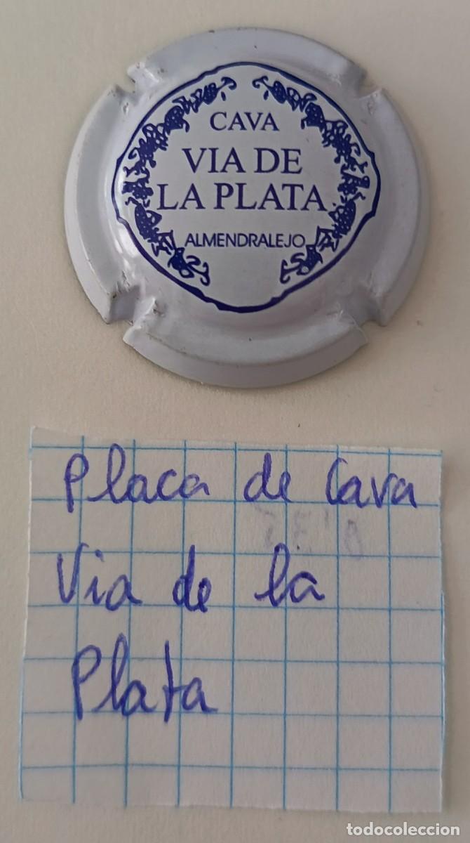 Coleccionismo de cava: Chapa o placa. Cava Via de la Plata. Almendralejo. - Foto 2